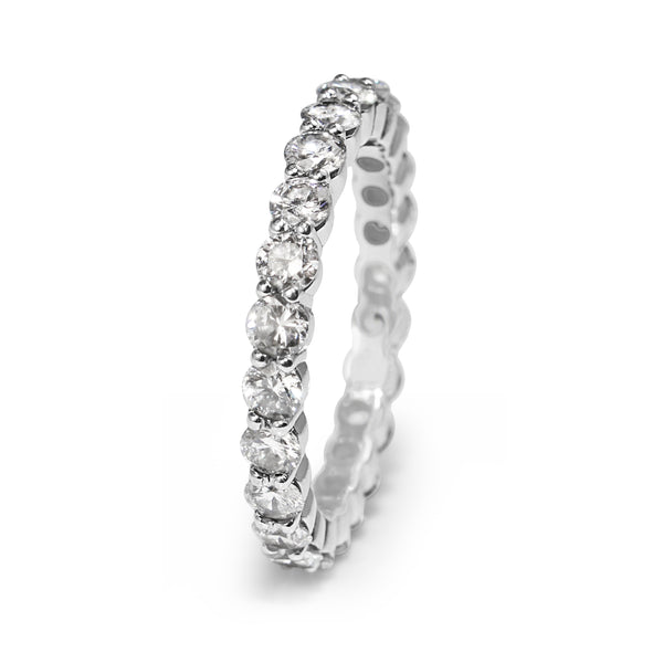 Platinum All Round Diamond Band