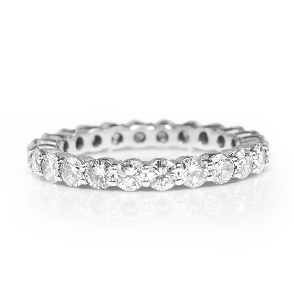 Platinum All Round Diamond Band