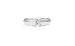 Platinum 4 Claw Diamond Solitaire Ring