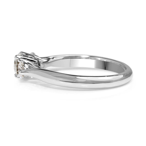 18ct White Gold 3 Stone Diamond Ring