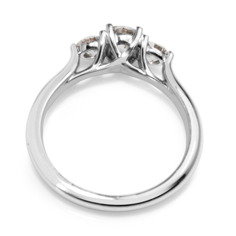 18ct White Gold 3 Stone Diamond Ring