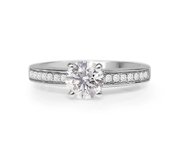 18ct White Gold Diamond Solitaire Ring