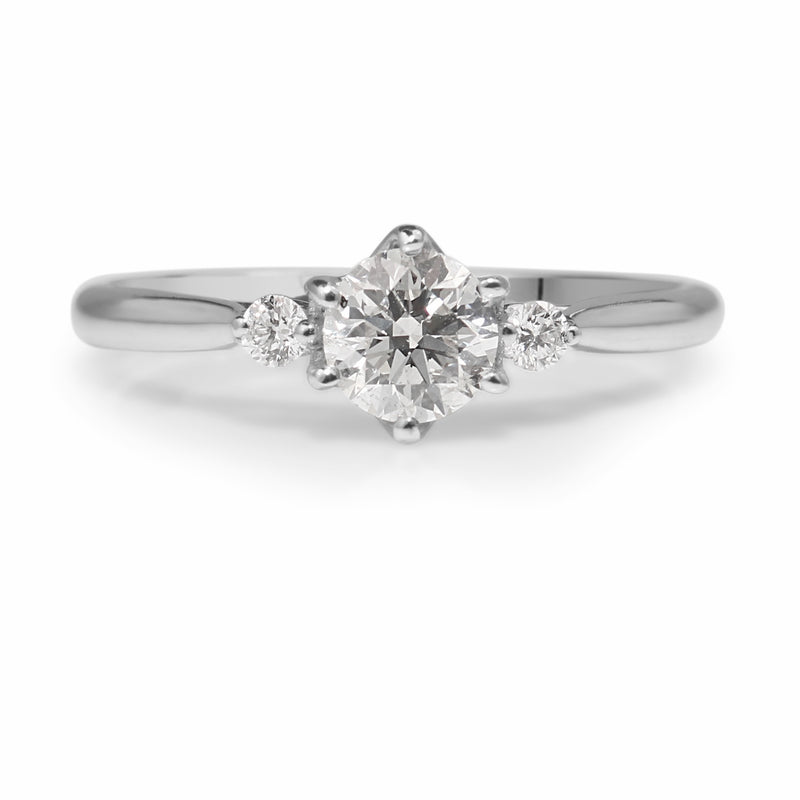 18ct White Gold 3 Stone Diamond Ring