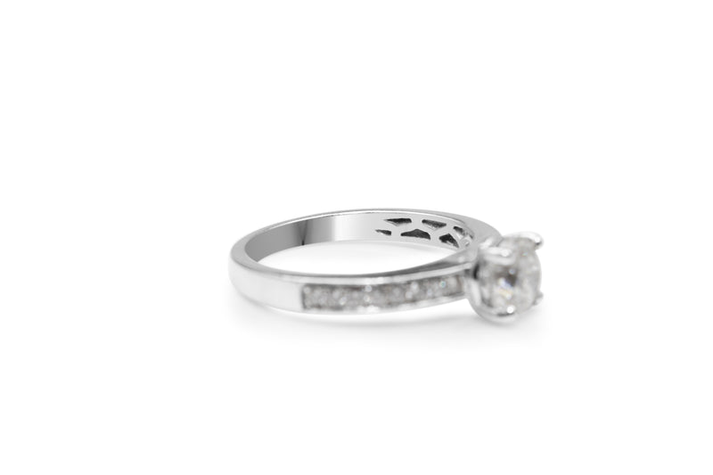 18ct White Gold Diamond Solitaire Ring