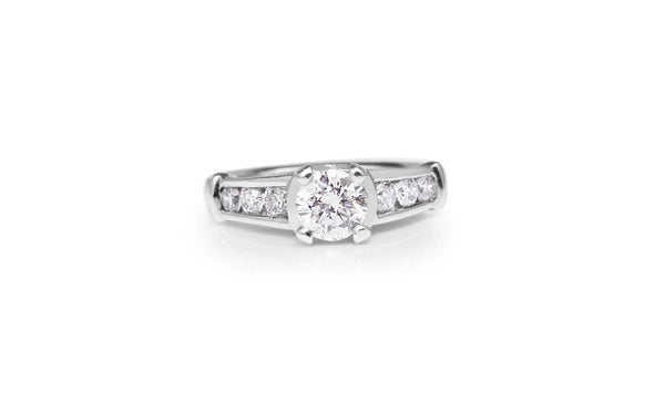 Platinum Diamond Solitaire Ring