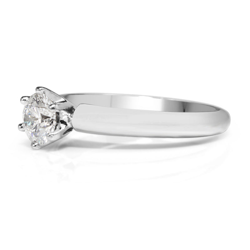 18ct White Gold Diamond Solitaire Ring