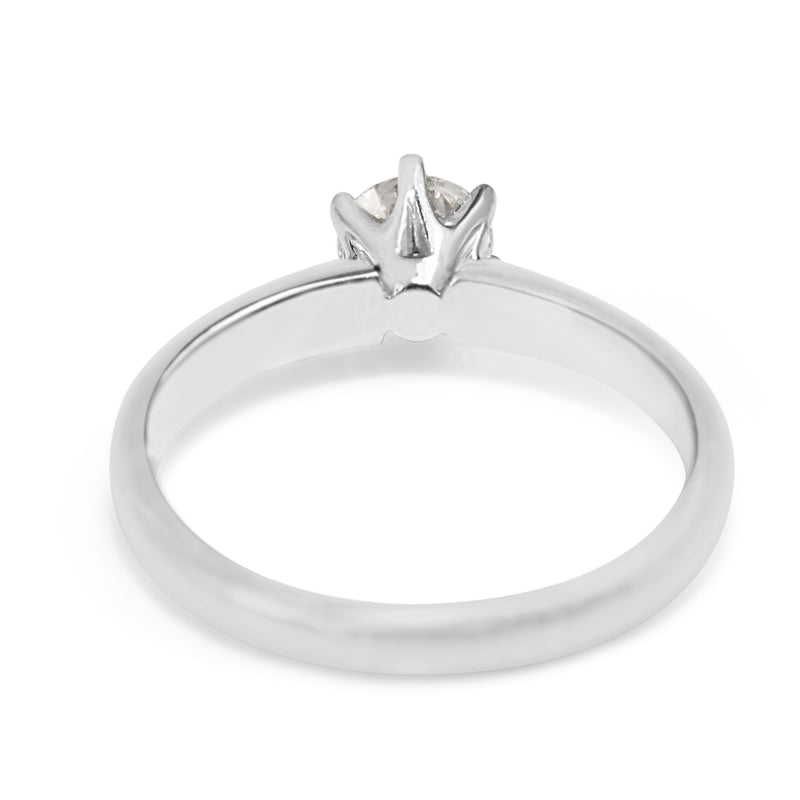 18ct White Gold Diamond Solitaire Ring