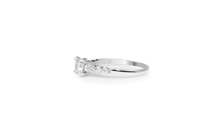 18ct White Gold Diamond Solitaire Ring