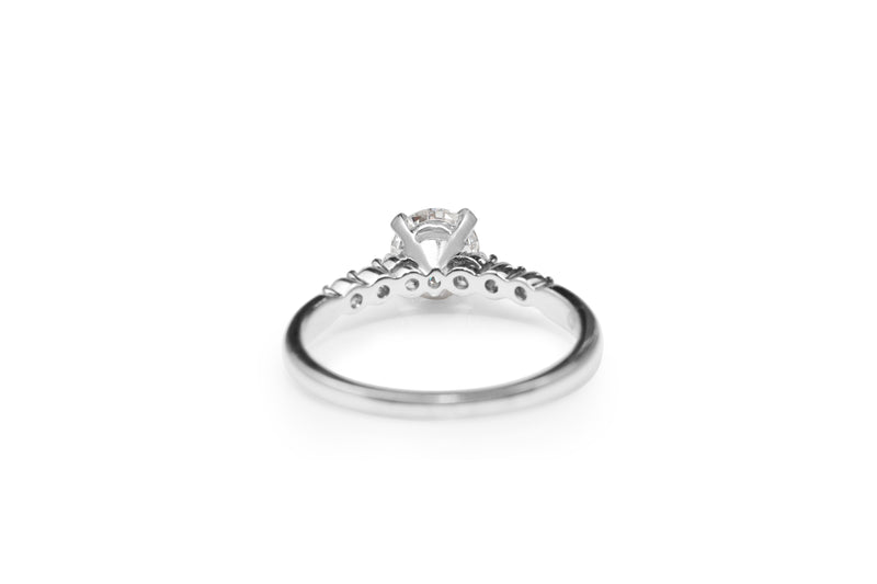 18ct White Gold Diamond Solitaire Ring