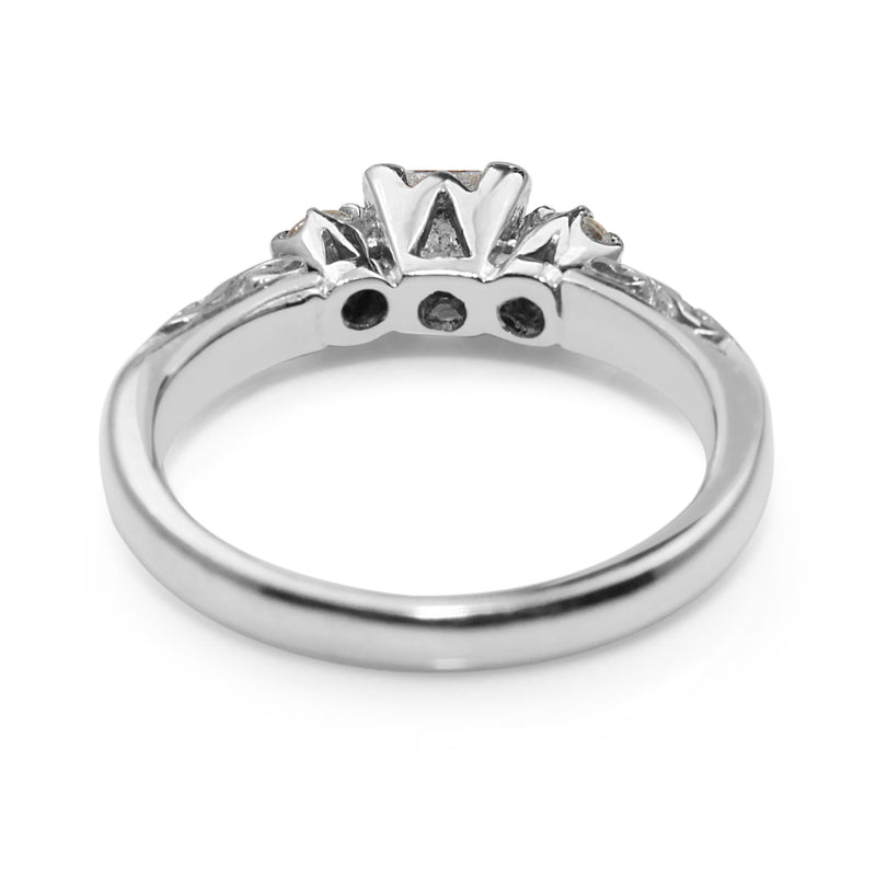 18ct White Gold 3 Stone Diamond Ring