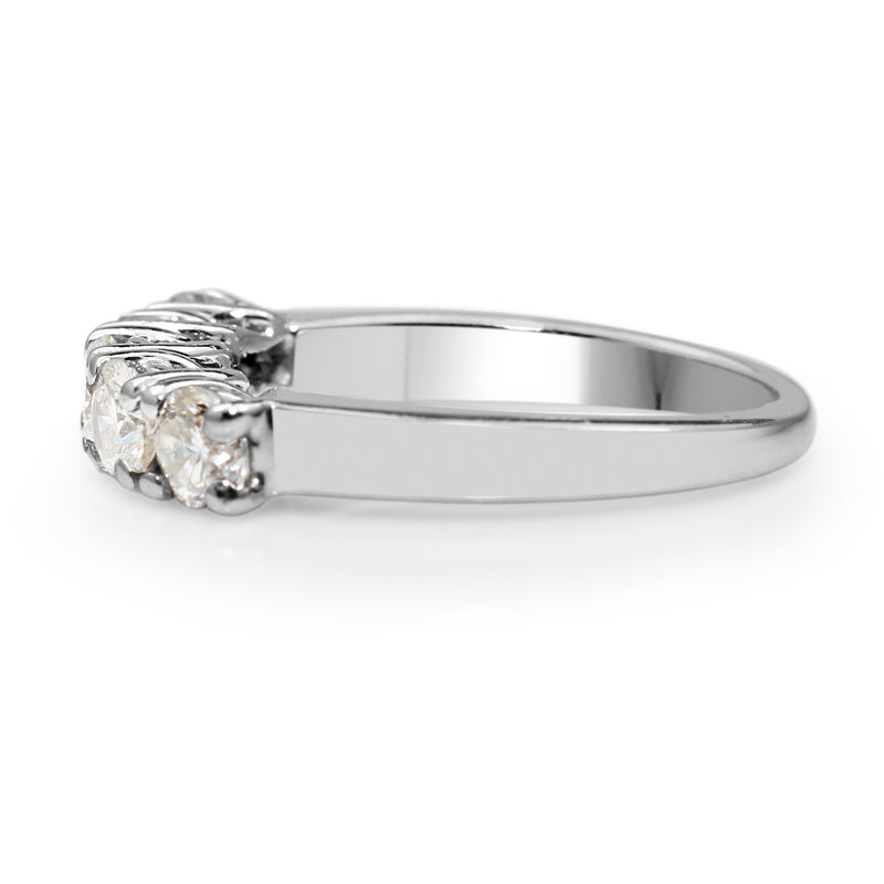 14ct White Gold 5 Stone Diamond Ring