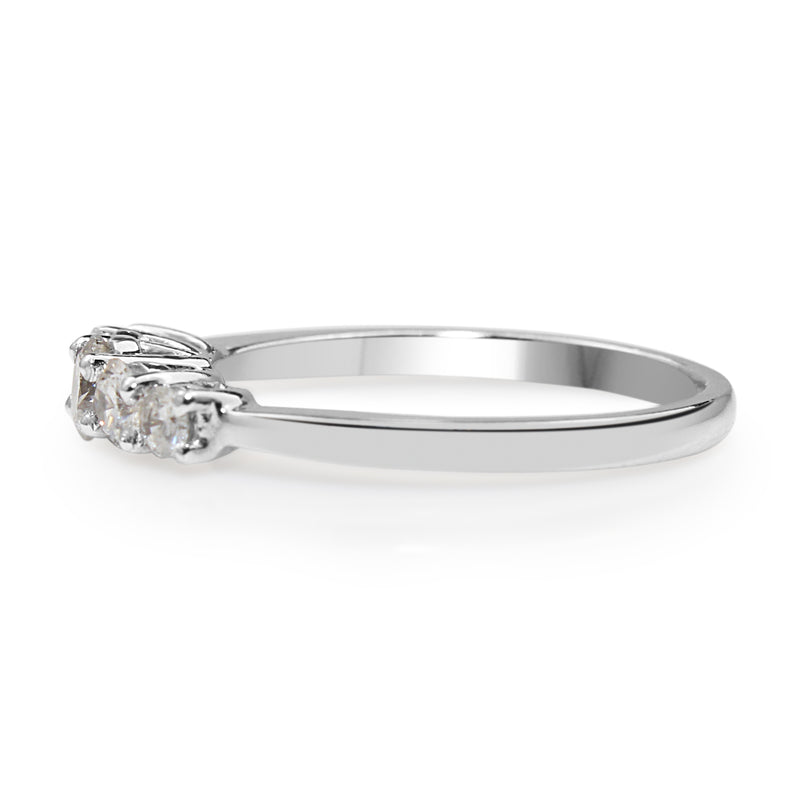 Platinum 5 Stone Diamond Ring