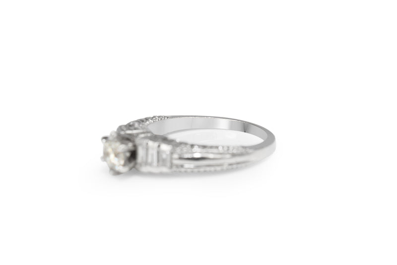 Platinum Vintage Diamond Solitaire Ring