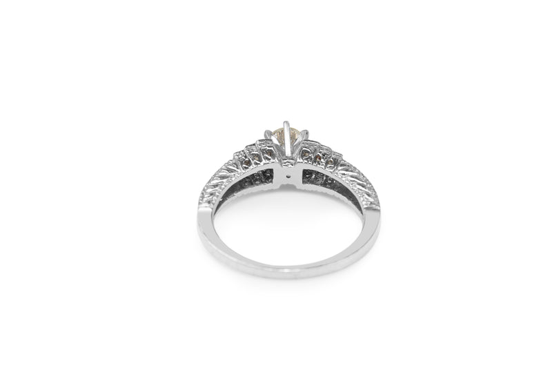 Platinum Vintage Diamond Solitaire Ring