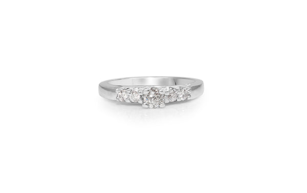 Platinum Old and Brilliant Cut Diamond Ring