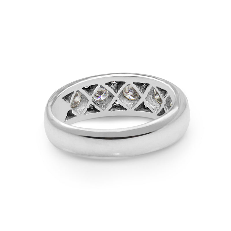 18ct White Gold Diamond Band Ring