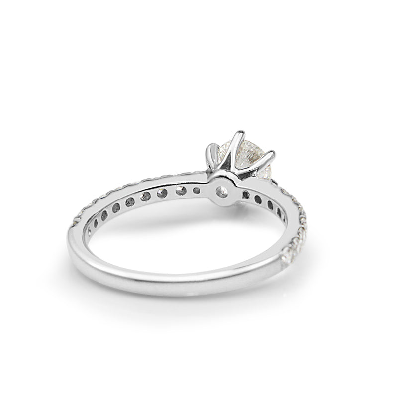 18ct White Gold Diamond Solitaire Ring