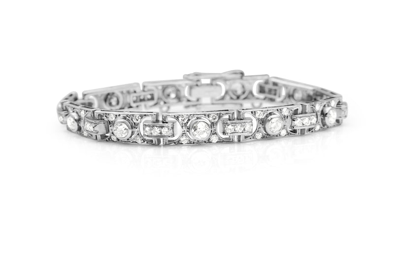 Platinum Art Deco Diamond Bracelet