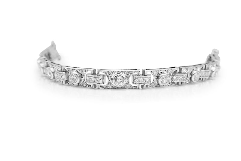 Platinum Art Deco Diamond Bracelet