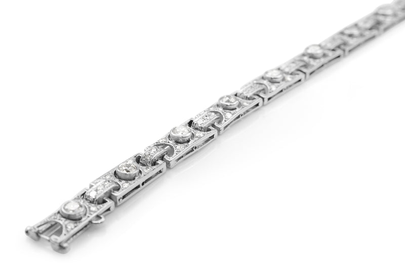 Platinum Art Deco Diamond Bracelet