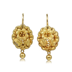 18ct Yellow Gold Antique Drop Earrings