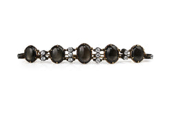 9ct Yellow Gold Antique White and Black Star Sapphire Bracelet