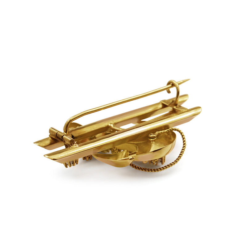 15ct Yellow Gold Antique Anchor Brooch