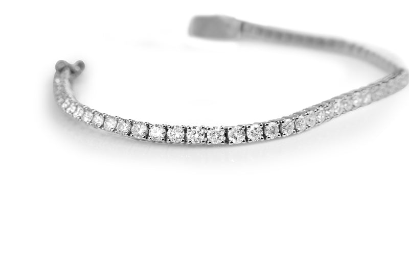 18ct White Gold Diamond Tennis Bracelet