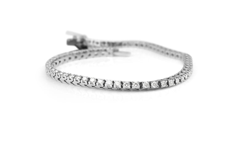 18ct White Gold Diamond Tennis Bracelet