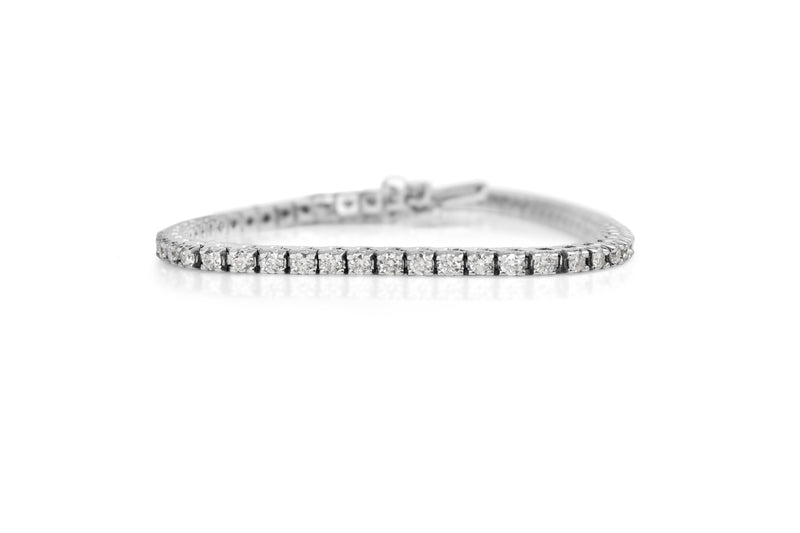 18ct White Gold Diamond Tennis Bracelet