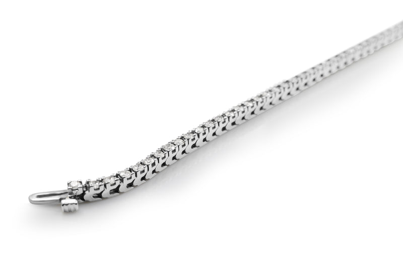 18ct White Gold Diamond Tennis Bracelet