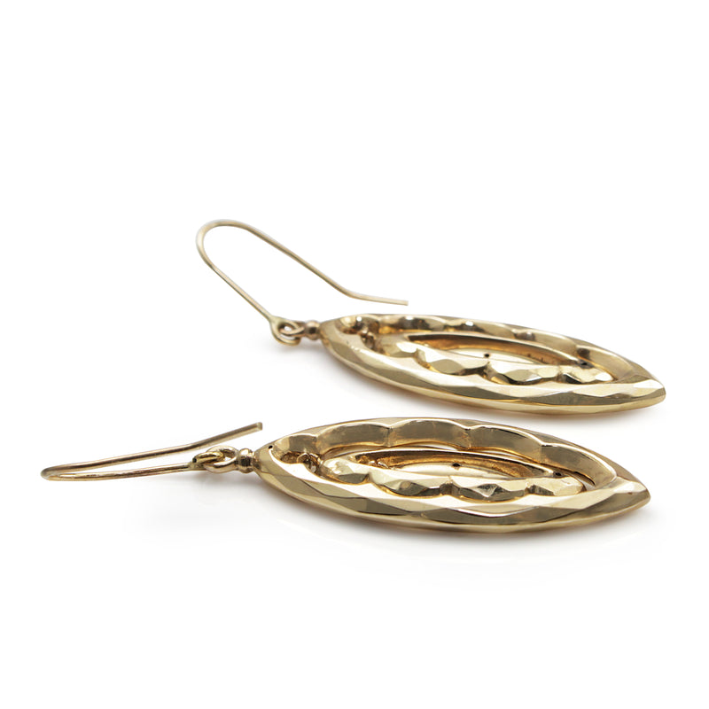 9ct Gold Antique Drop Earrings