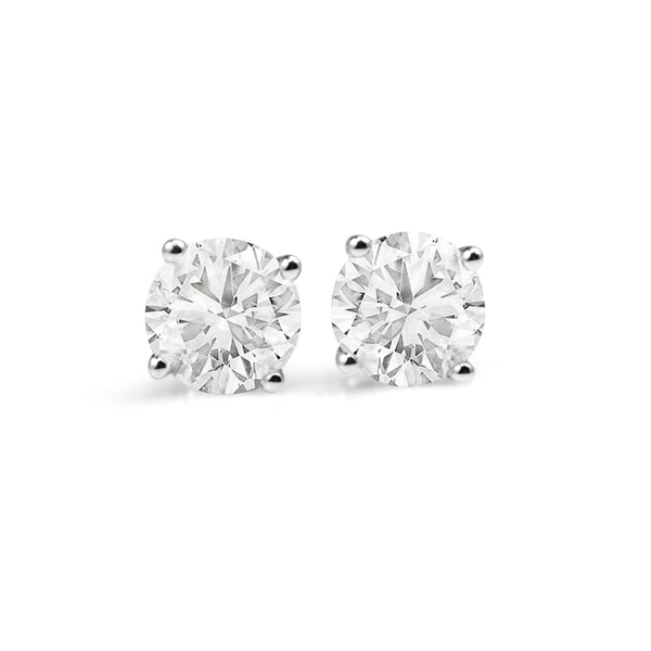 18ct White Gold 2.30ct Diamond Stud Earrings