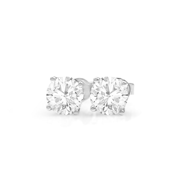 18ct White Gold 2.30ct Diamond Stud Earrings