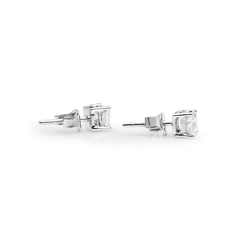 18ct White Gold 1.10ct Diamond Stud Earrings