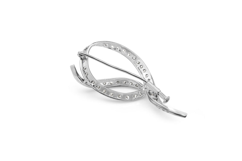 Platinum Art Deco Diamond Brooch