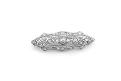 Platinum Art Deco Diamond Brooch