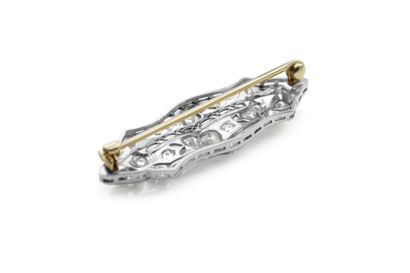 Platinum Art Deco Diamond Brooch