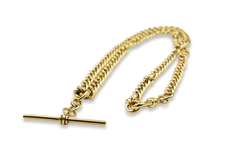14ct Yellow Gold Fob Chain Necklace