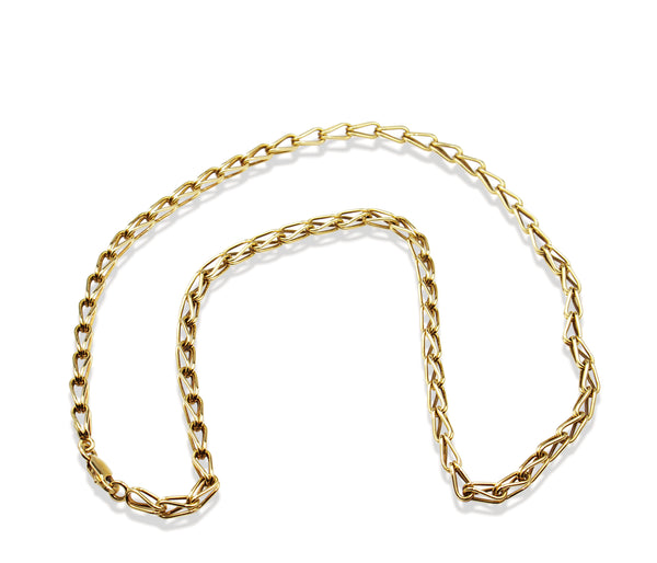 18ct Yellow Gold Fancy Link Chain Necklace