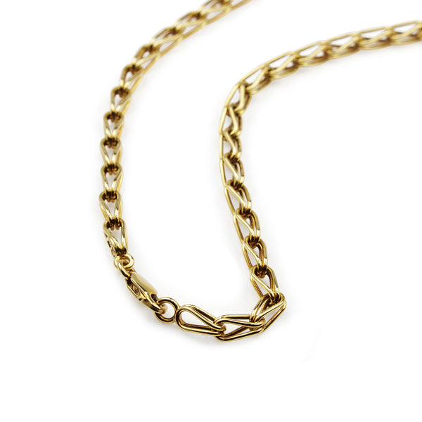 18ct Yellow Gold Fancy Link Chain Necklace