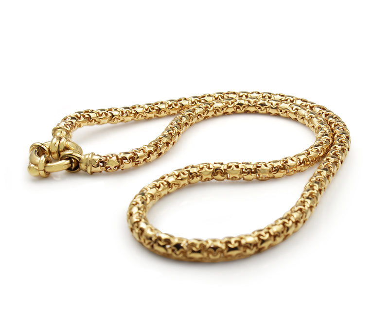 9ct Yellow Gold Fancy Link Necklace