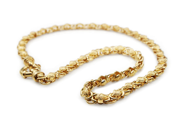 9ct Yellow Gold Fancy Link Necklace