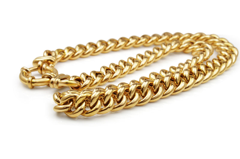 9ct Yellow Gold Curb Link Necklace
