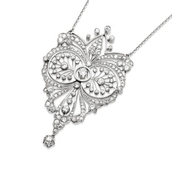 Platinum Antique Diamond Necklace