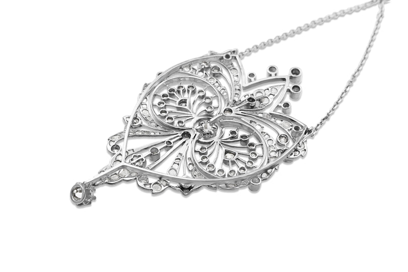 Platinum Antique Diamond Necklace