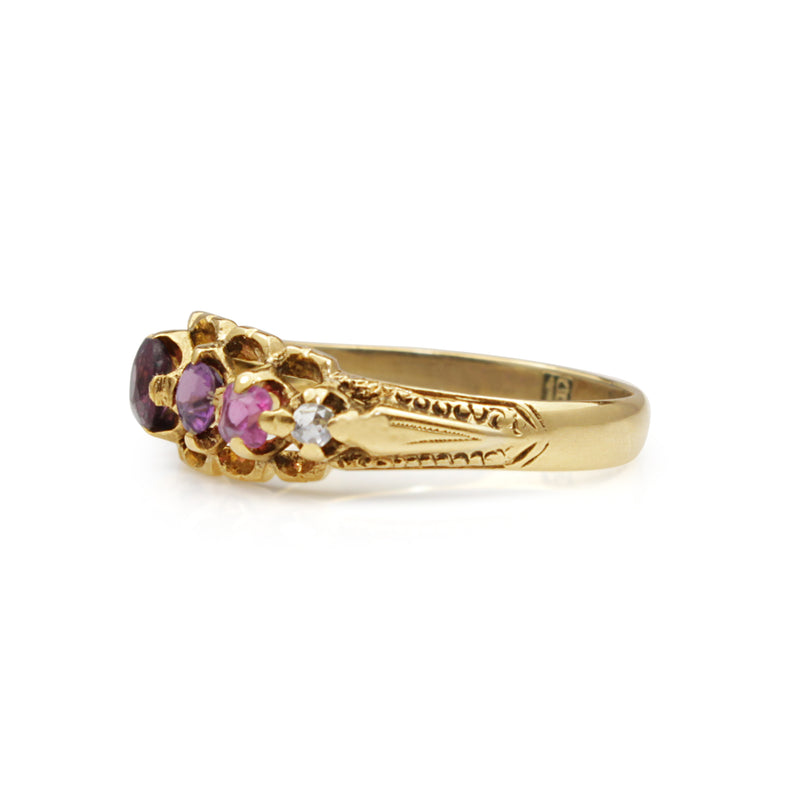 18ct Yellow Gold Antique 'Regard' Ring