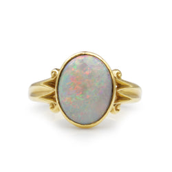 18ct Yellow Gold Vintage Opal Ring