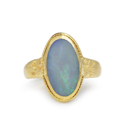 20ct Yellow Gold Opal Vintage Ring