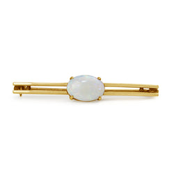 14ct Yellow Gold Antique Opal Brooch